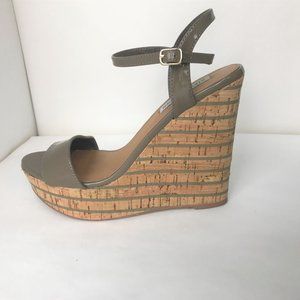 Steve Madden Dark Taupe Wedge Sandal